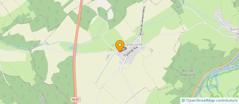 localisation de l'entreprise MADAME NAWEL AMIRI  LEBEUVILLE