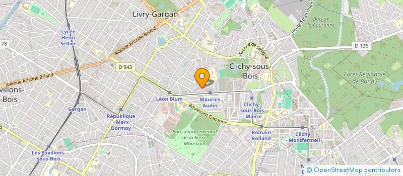 localisation de l'entreprise MADAME NAWEL AOUF  CLICHY-SOUS-BOIS