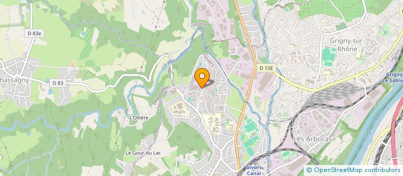 localisation de l'entreprise MADAME NAWEL AYARI  GIVORS