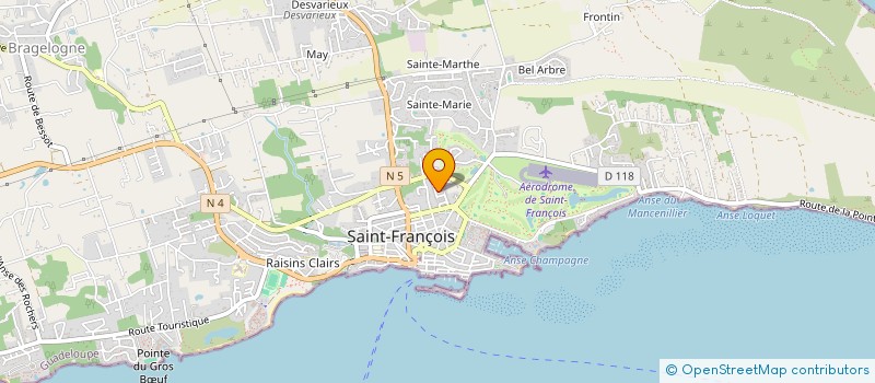 localisation de l'entreprise MADAME NAWEL BECKER  SAINT-FRANCOIS