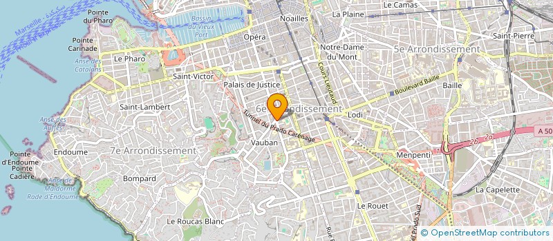 localisation de l'entreprise MADAME NAWEL BELMANAA  MARSEILLE