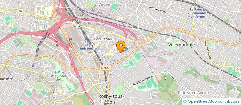 localisation de l'entreprise MADAME NAWEL BENCHAABANE à ROSNY-SOUS-BOIS