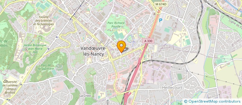 localisation de l'entreprise MADAME NAWEL BENKHEYI  VANDUVRE-LES-NANCY