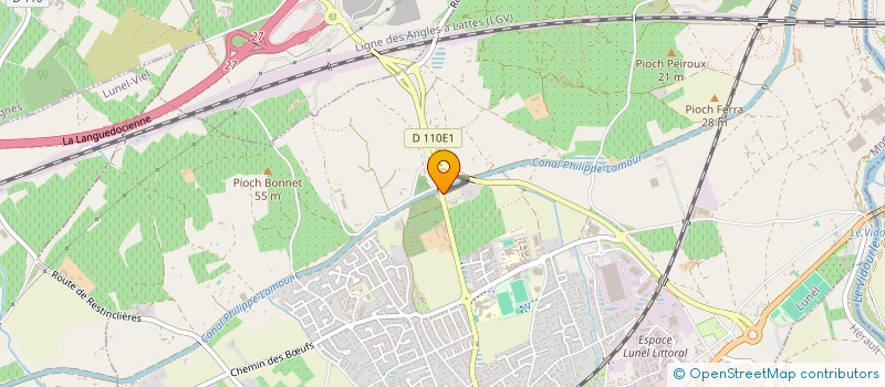 localisation de l'entreprise MADAME NAWEL BENMAHIEDDINE  LUNEL