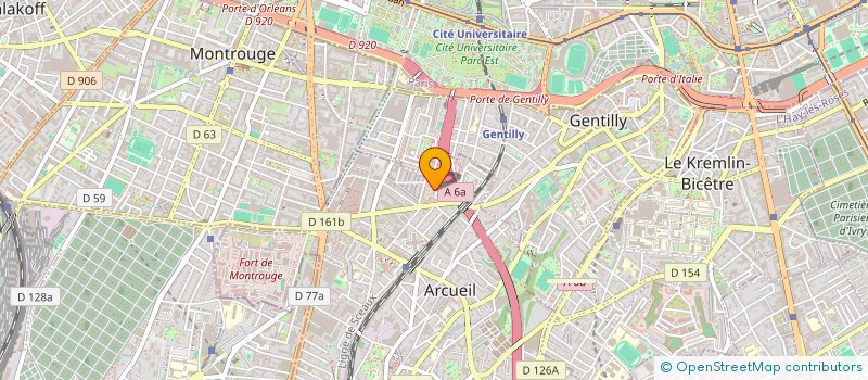 localisation de l'entreprise MADAME NAWEL BESBAS  ARCUEIL