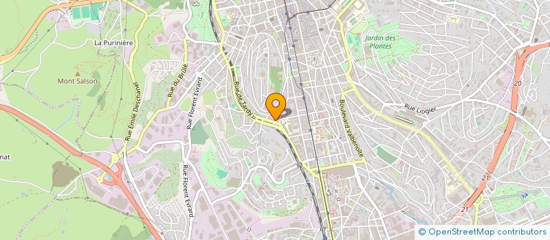 localisation de l'entreprise MADAME NAWEL BOUCHAALA  SAINT-ETIENNE