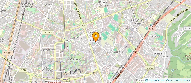 localisation de l'entreprise MADAME NAWEL BOUKHROUF  GRENOBLE