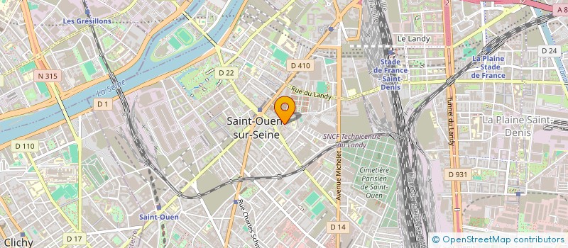 localisation de l'entreprise MADAME NAWEL BOURENANE à SAINT-OUEN-SUR-SEINE