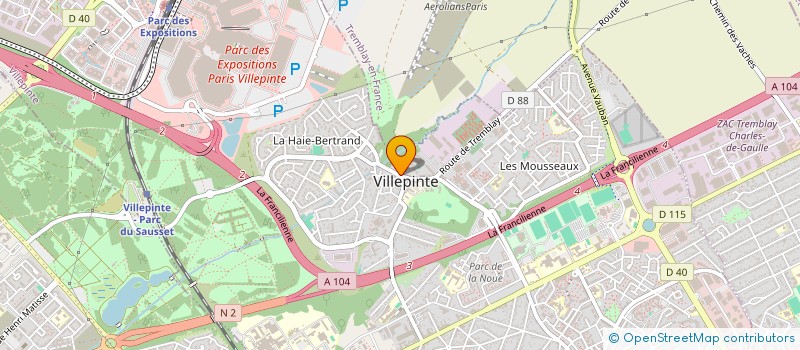 localisation de l'entreprise MADAME NAWEL EL ALAOUI à VILLEPINTE