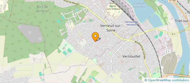 localisation de l'entreprise MADAME NAWEL EL BOUIZ  VERNEUIL-SUR-SEINE