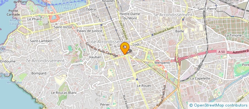 localisation de l'entreprise MADAME NAWEL FILALI  MARSEILLE