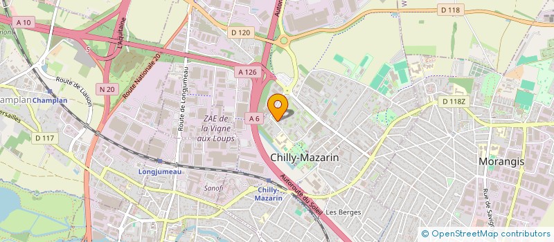 localisation de l'entreprise MADAME NAWEL FOUGHAR  CHILLY-MAZARIN