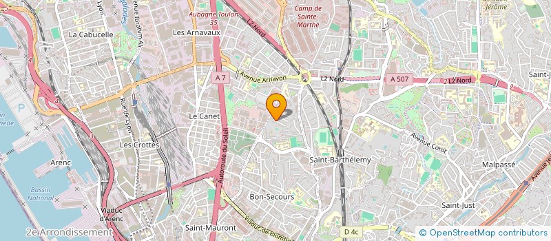 localisation de l'entreprise MADAME NAWEL GHELLAMALLAH à MARSEILLE