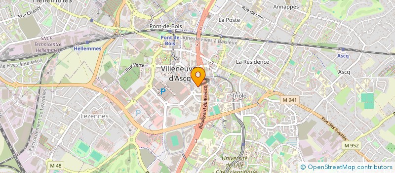 localisation de l'entreprise MADAME NAWEL HADJ ABDELKADER  VILLENEUVE-D'ASCQ