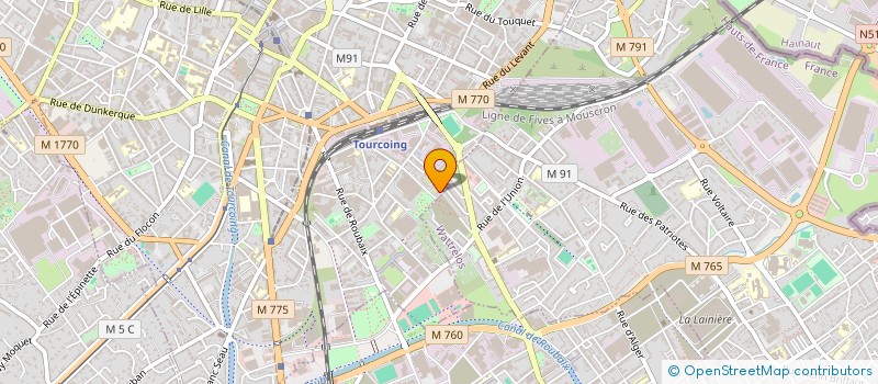 localisation de l'entreprise MADAME NAWEL LEBBAL  TOURCOING