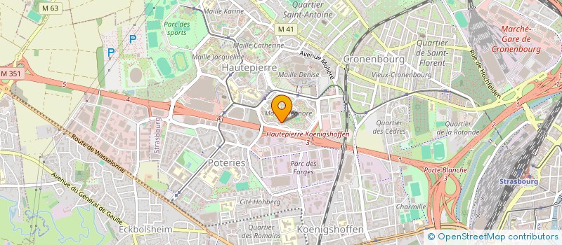 localisation de l'entreprise MADAME NAWEL SABOUR à STRASBOURG