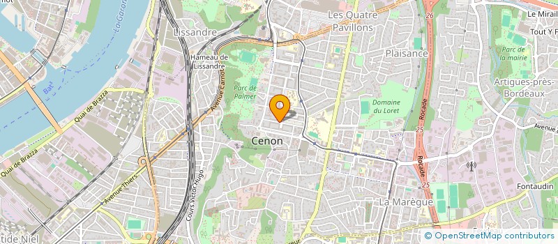 localisation de l'entreprise MADAME NAWEL SIMOUD  CENON