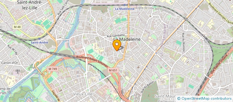 localisation de l'entreprise MADAME NAWEL SLIMANI à LA MADELEINE