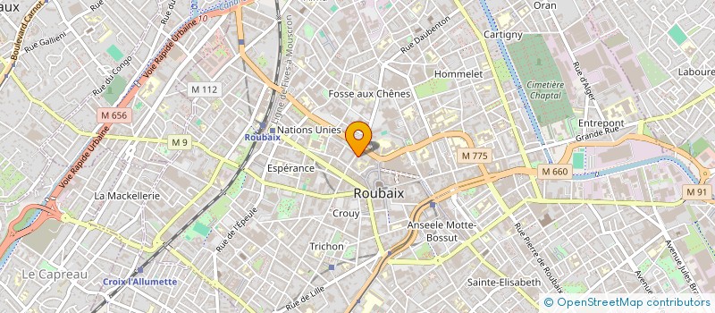 localisation de l'entreprise MADAME NAWEL WERNER à ROUBAIX