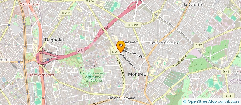 localisation de l'entreprise MADAME NAWELLE BENSEDIRA à MONTREUIL