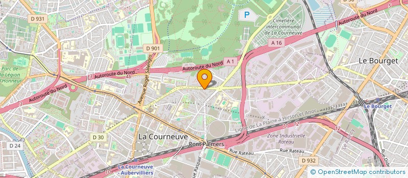 localisation de l'entreprise MADAME NAWELLE HEMMOUCH à LA COURNEUVE