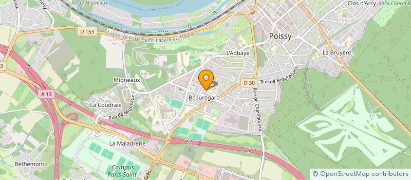 localisation de l'entreprise MADAME NAWOUEL HASSANI  POISSY