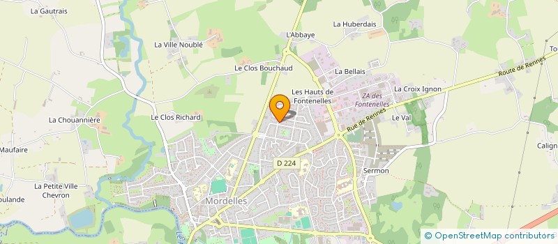 localisation de l'entreprise MADAME NAYARA DEL CARMEN RAMOS FALCON  MORDELLES