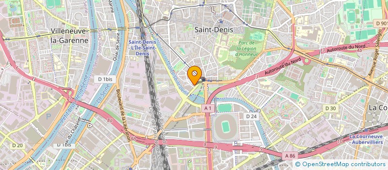 localisation de l'entreprise MADAME NAYE SAGNA  SAINT-DENIS