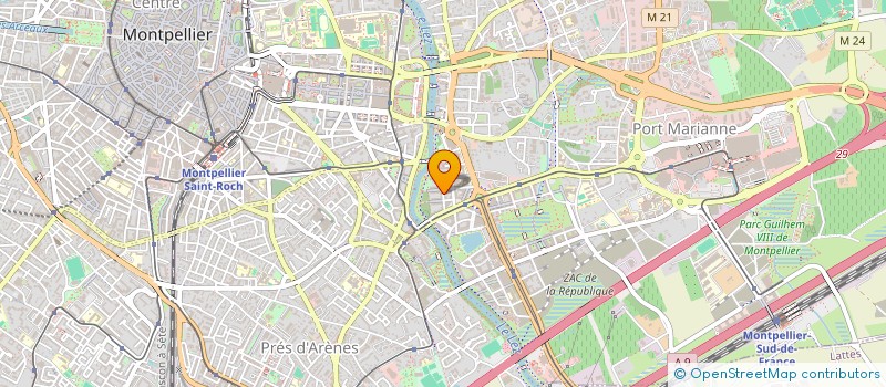 localisation de l'entreprise MADAME NAYELI LURAC  MONTPELLIER