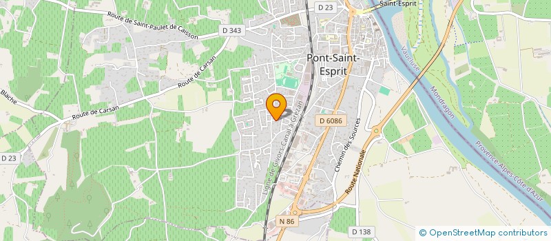 localisation de l'entreprise MADAME NAYMA BELKENADIL à PONT-SAINT-ESPRIT