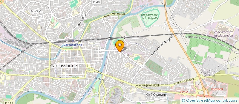 localisation de l'entreprise MADAME NAZHA ZOUHIR MAKHLOUF  CARCASSONNE