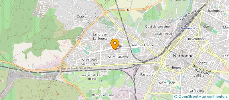 localisation de l'entreprise MADAME NAZIHA OUAZHIR  NARBONNE