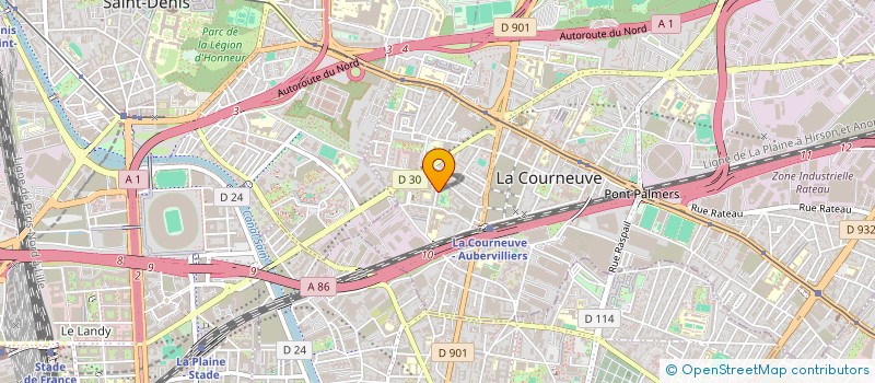 localisation de l'entreprise MADAME NAZLAT MZEMBABA à LA COURNEUVE