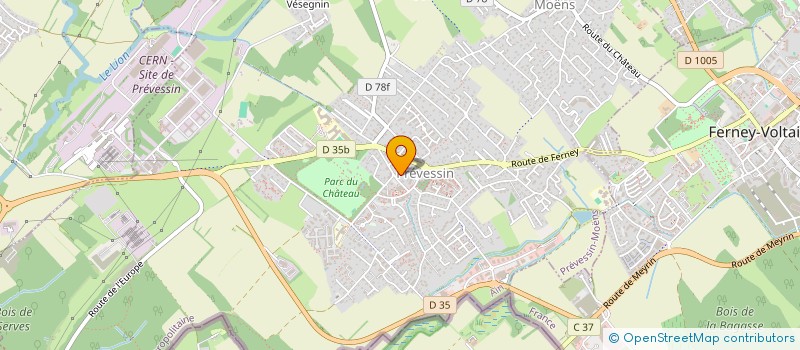 localisation de l'entreprise MADAME NAZLY BARRERO DUARTE  PREVESSIN-MOENS