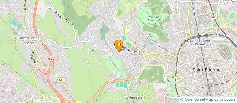 localisation de l'entreprise MADAME NDAKHTE SOW  SAINT-ETIENNE