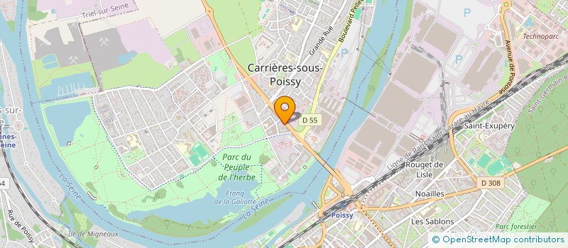 localisation de l'entreprise MADAME NDELLA SARR NIANG  CARRIERES-SOUS-POISSY