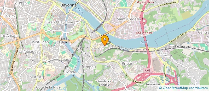 localisation de l'entreprise MADAME NDEYE ASTOU FALL  BAYONNE