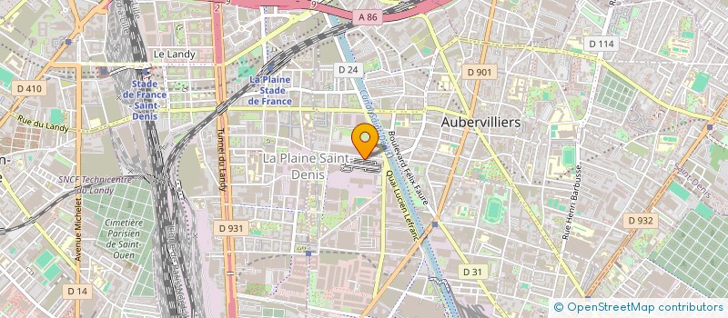 localisation de l'entreprise MADAME NDEYE COUMBA DIOUF à AUBERVILLIERS
