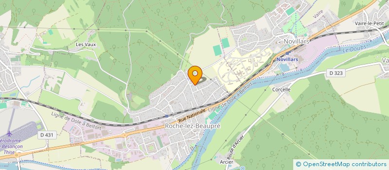 localisation de l'entreprise MADAME NDEYE DIEDHIOU  ROCHE-LEZ-BEAUPRE