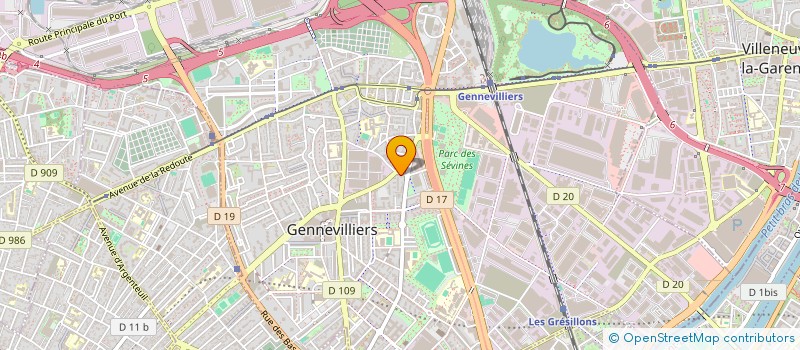 localisation de l'entreprise MADAME NDEYE DIENE  GENNEVILLIERS