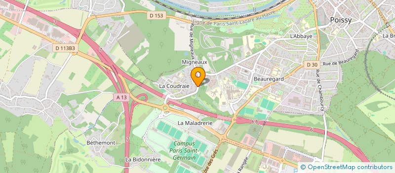 localisation de l'entreprise MADAME NDEYE DIOP  POISSY