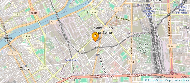 localisation de l'entreprise MADAME NDEYE ELVIRA PINTO à SAINT-OUEN-SUR-SEINE