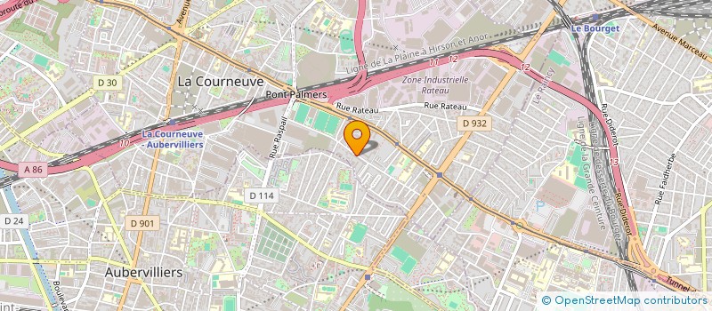 localisation de l'entreprise MADAME NDEYE FATOU NDIAYE à LA COURNEUVE