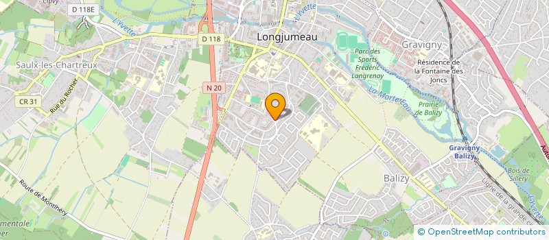 localisation de l'entreprise MADAME NDEYE GNINDE GUEYE  LONGJUMEAU