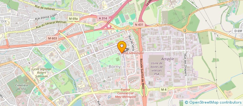 localisation de l'entreprise MADAME NDEYE GUEYE  METZ