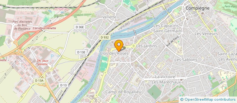 localisation de l'entreprise MADAME NDEYE MARIE BOCOUM  COMPIEGNE