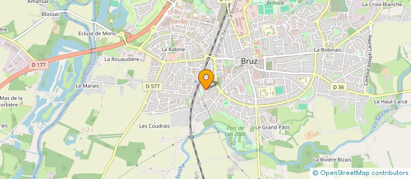 localisation de l'entreprise MADAME NDEYE MBATHIE SAMB GUISSE  BRUZ