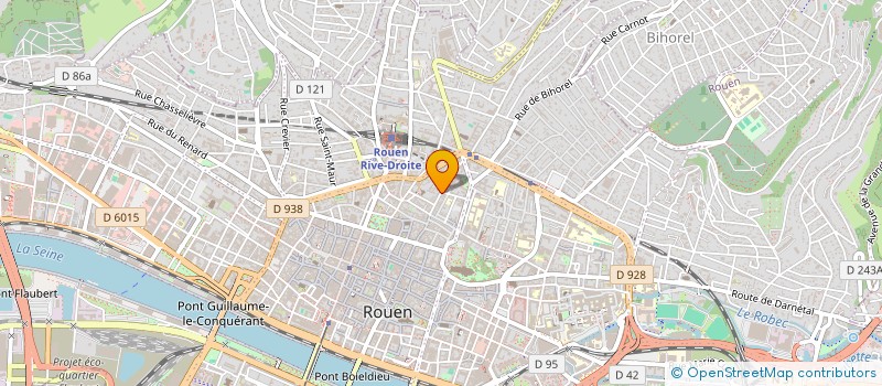 localisation de l'entreprise MADAME NDEYE MBENGUE à ROUEN