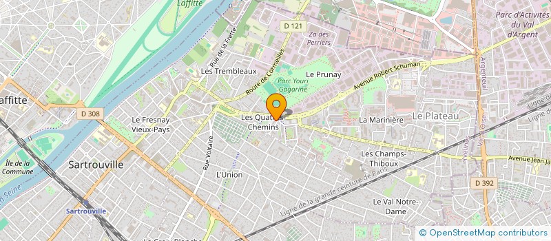 localisation de l'entreprise MADAME NDEYE MBODJ  SARTROUVILLE