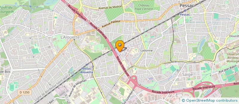 localisation de l'entreprise MADAME NDEYE THIAM  PESSAC